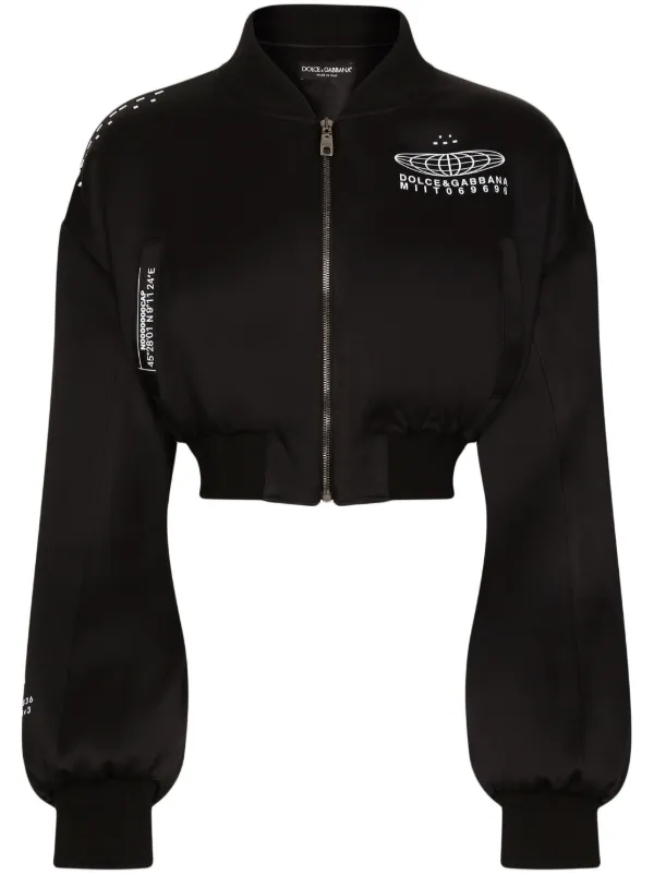 Dolce & Gabbana DGVIB3 クロップド ブルゾン ジャケット Dolce & Gabbana DGVIB3 クロップド ブルゾン ジャケット