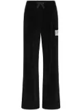 Dolce & Gabbana DGVIB3 logo-print velvet track pants - Black