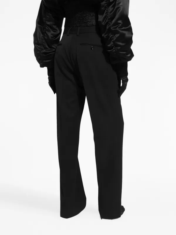 DOLCE & GABBANA ブラックウールハイウエストタキシードパンツ Dolce & Gabbana ハイウエスト パンツ | ブラック | FARFETCH JP
