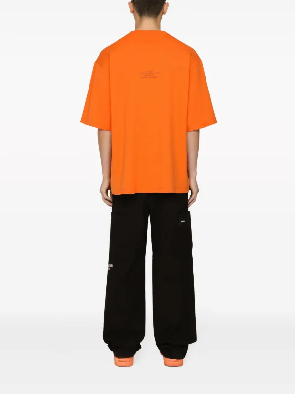 Dolce & Gabbana DGVIB3 slogan-print Cotton T-shirt | Orange