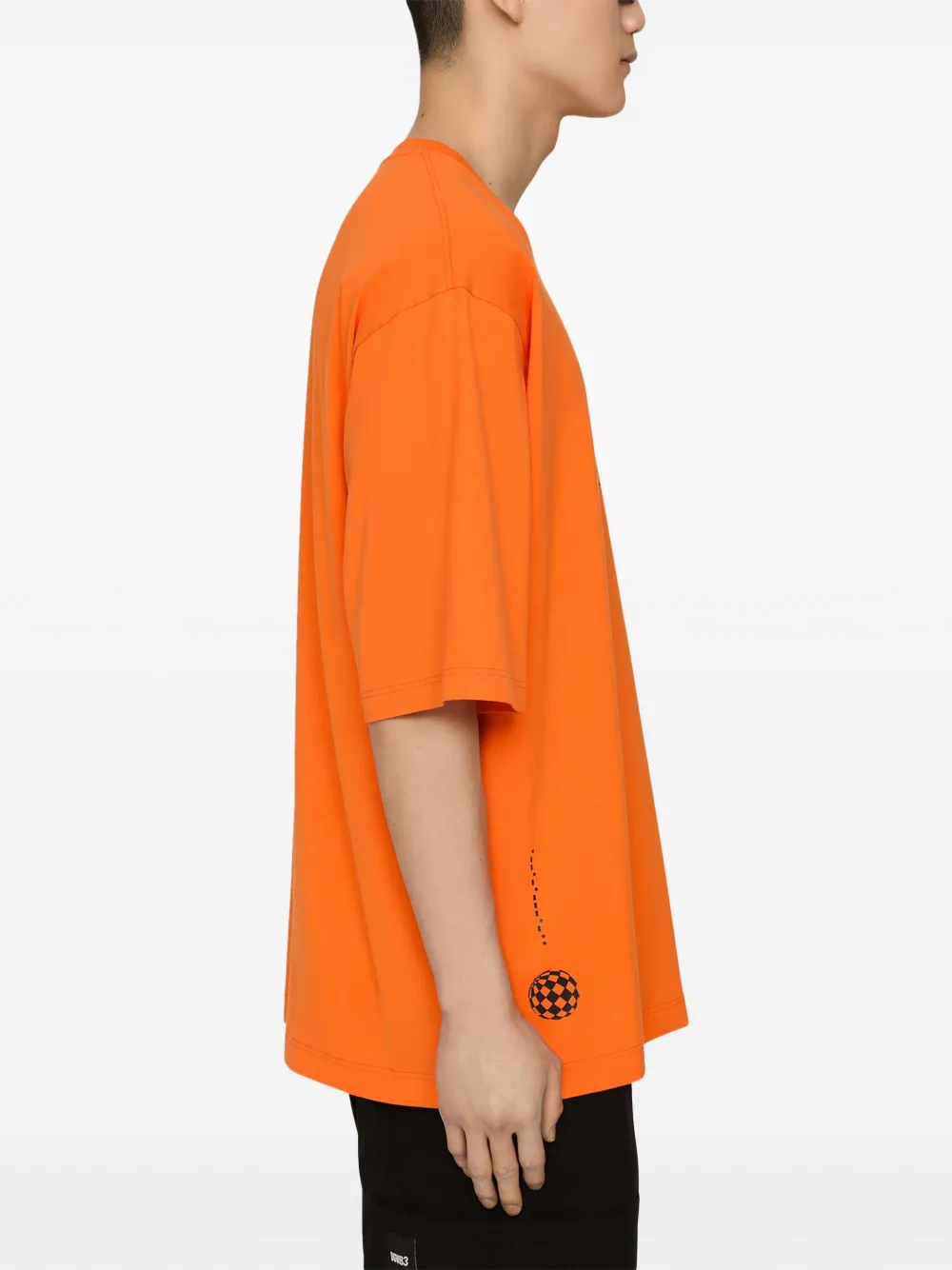 DOLCE&GABBANA DGVIB3ロゴプリント コットン製 Tシャツ*ORANGE Dolce & Gabbana DGVIB3 slogan-print Cotton T-shirt | Orange