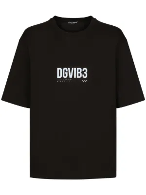 Dolce & Gabbana DGVIB3 slogan-print Cotton T-shirt | Orange | FARFETCH