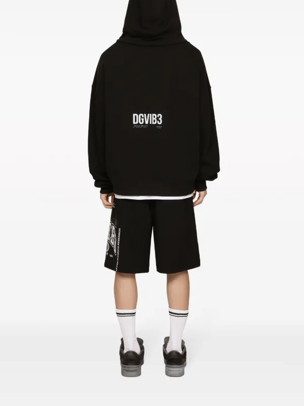 Dolce & Gabbana DGVIB3 Moletom De Capuz Com Estampa | Preto