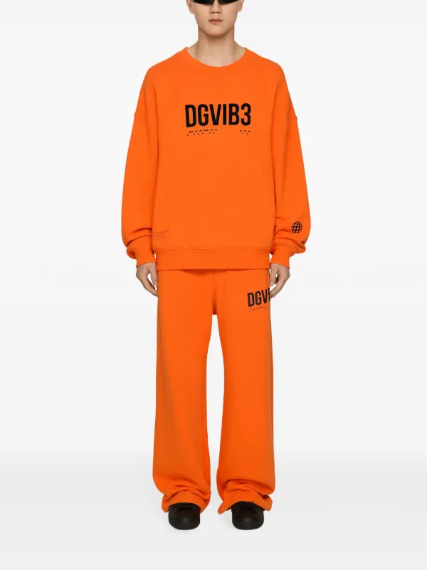 Dolce & Gabbana DGVIB3 logo-print Cotton Hoodie | Orange | FARFETCH