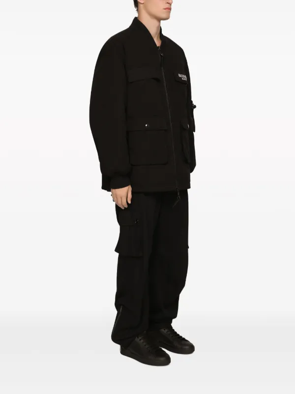 Dolce & Gabbana DGVIB3 patch-pocket cotton-blend Jacket | Black