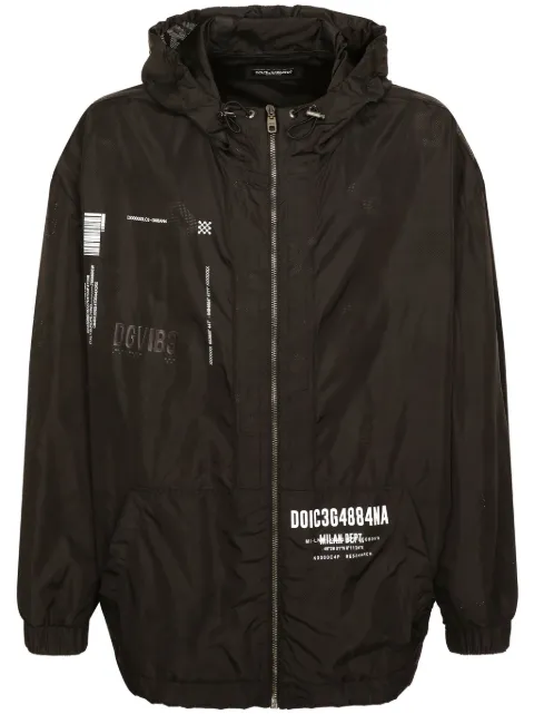 Dolce & Gabbana DGVIB3 logo-print hooded jacket