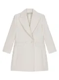 Dolce & Gabbana Kids double-breasted virgin wool coat - White