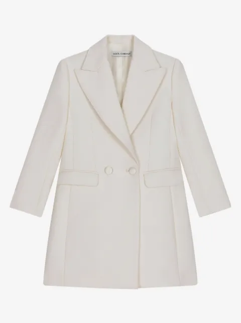 Dolce & Gabbana Kids double-breasted virgin wool coat