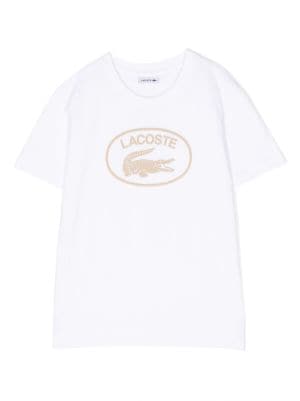 Klassisches T-Shirt von Lacoste Kids - Designermode für Kinder - FARFETCH