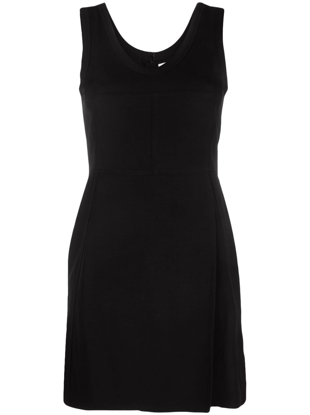 Shop Jil Sander Sleeveless A-line Minidress In Black