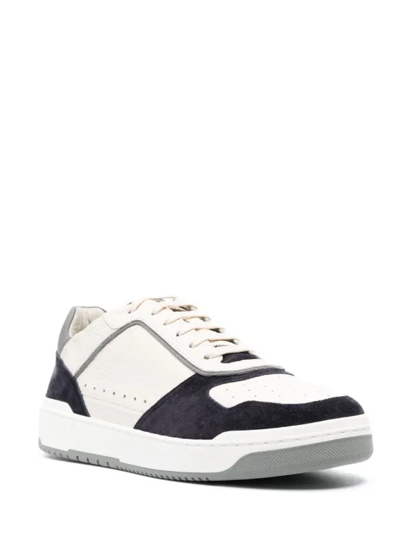 Brunello Cucinelli Panelled low-top Sneakers | White | FARFETCH