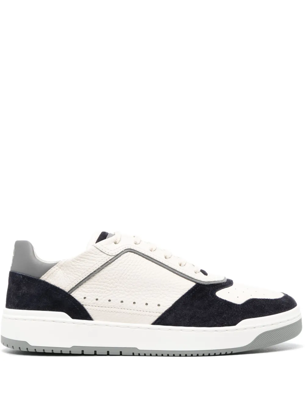 panelled low-top sneakers