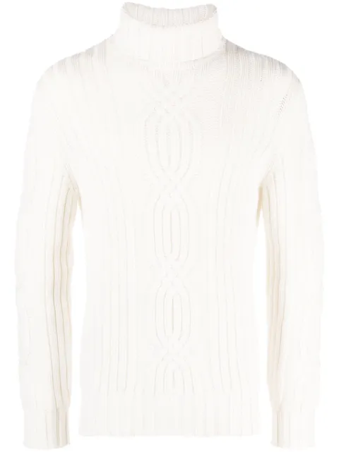 Brunello Cucinelli cable-knit turtleneck sweater