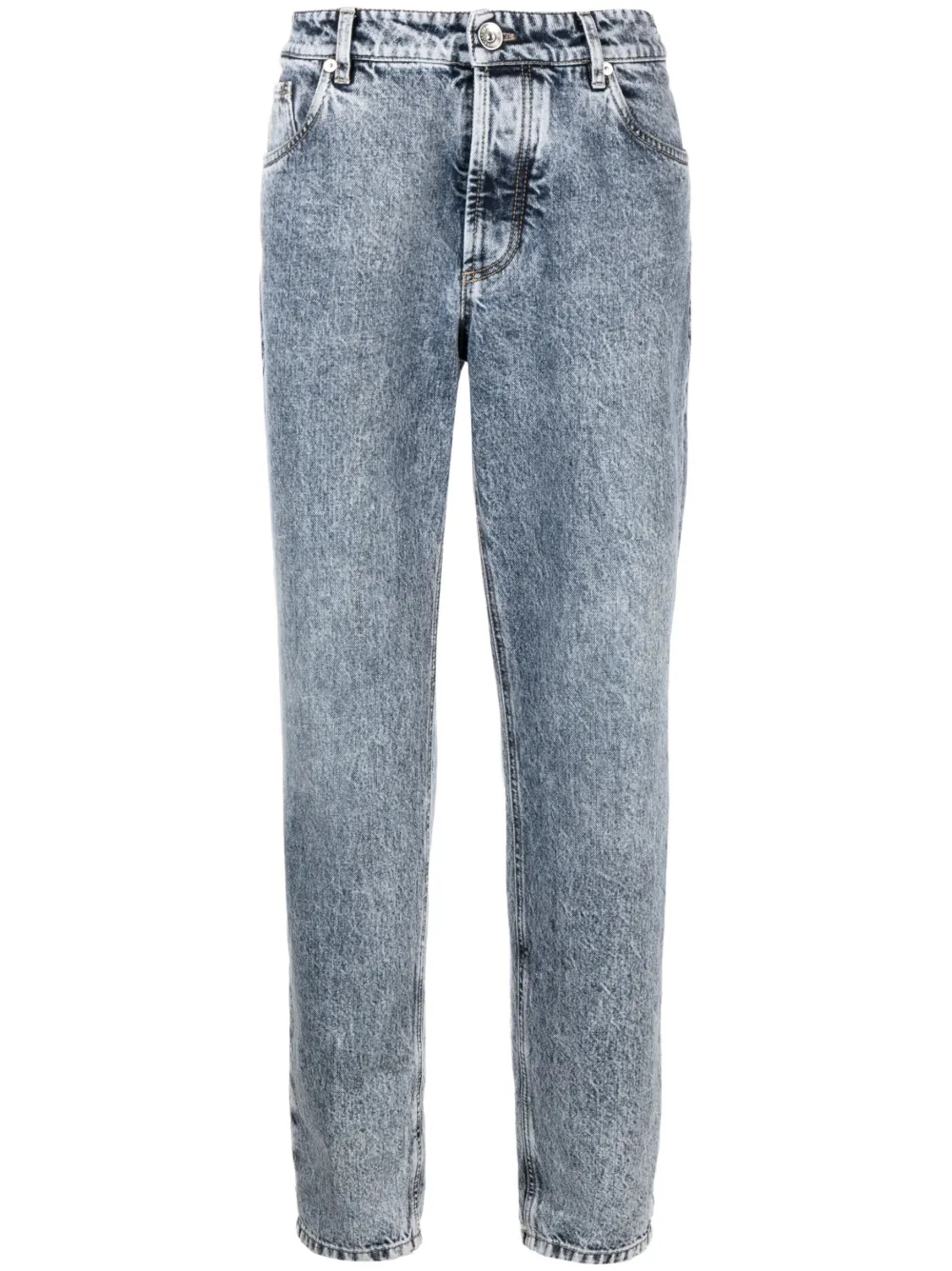 Brunello Cucinelli mid-rise straight-leg jeans | Blue | Image 1