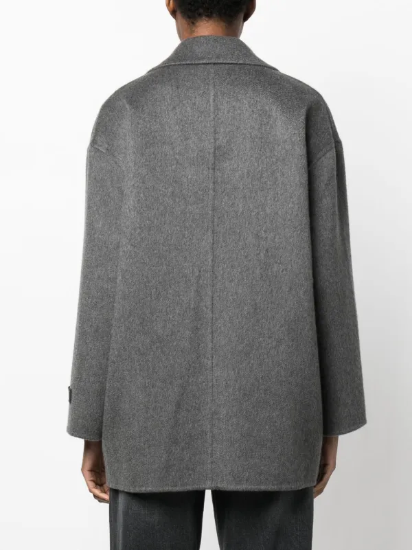 Brunello Cucinelli カシミア ダブルコート | グレー | FARFETCH JP