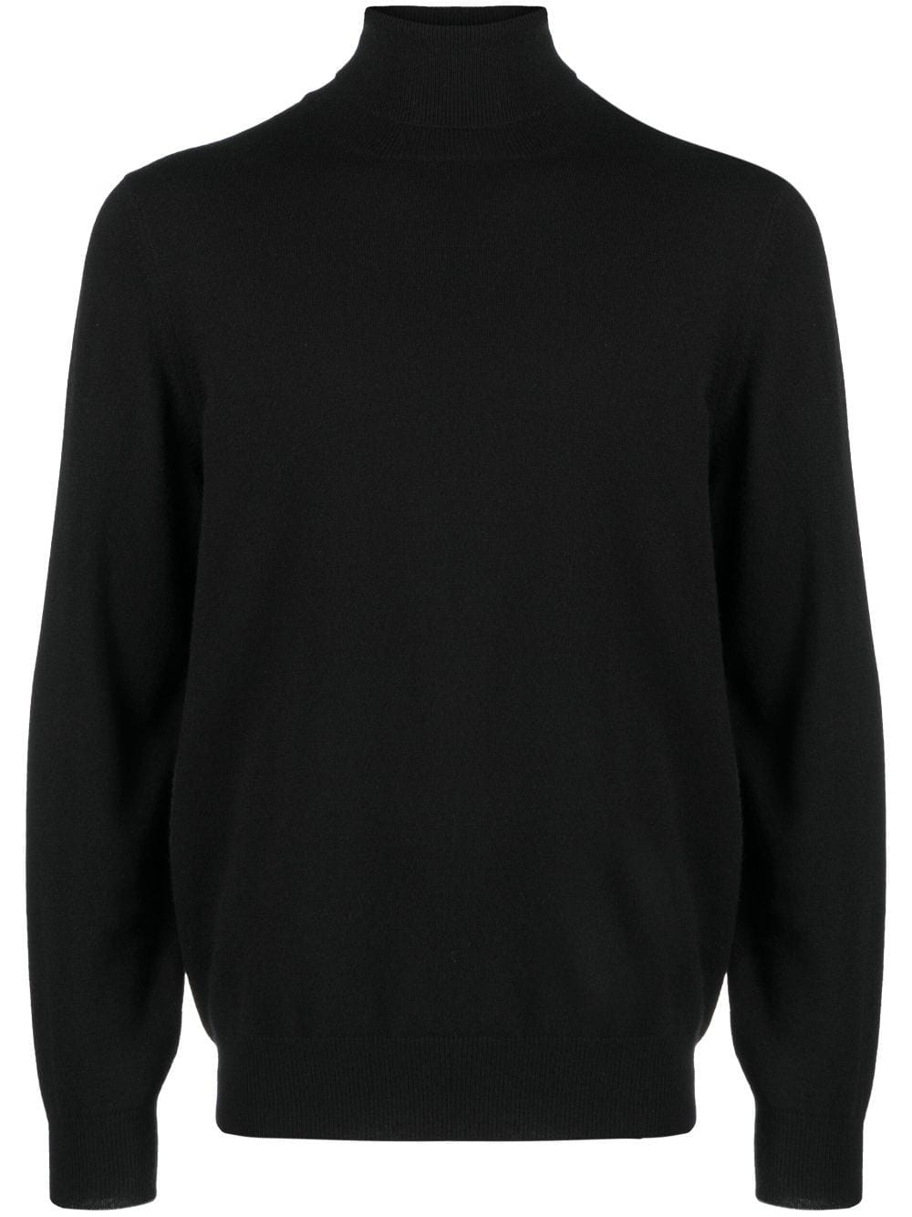 Shop Brunello Cucinelli Roll-neck Cashmere Jumper In Black