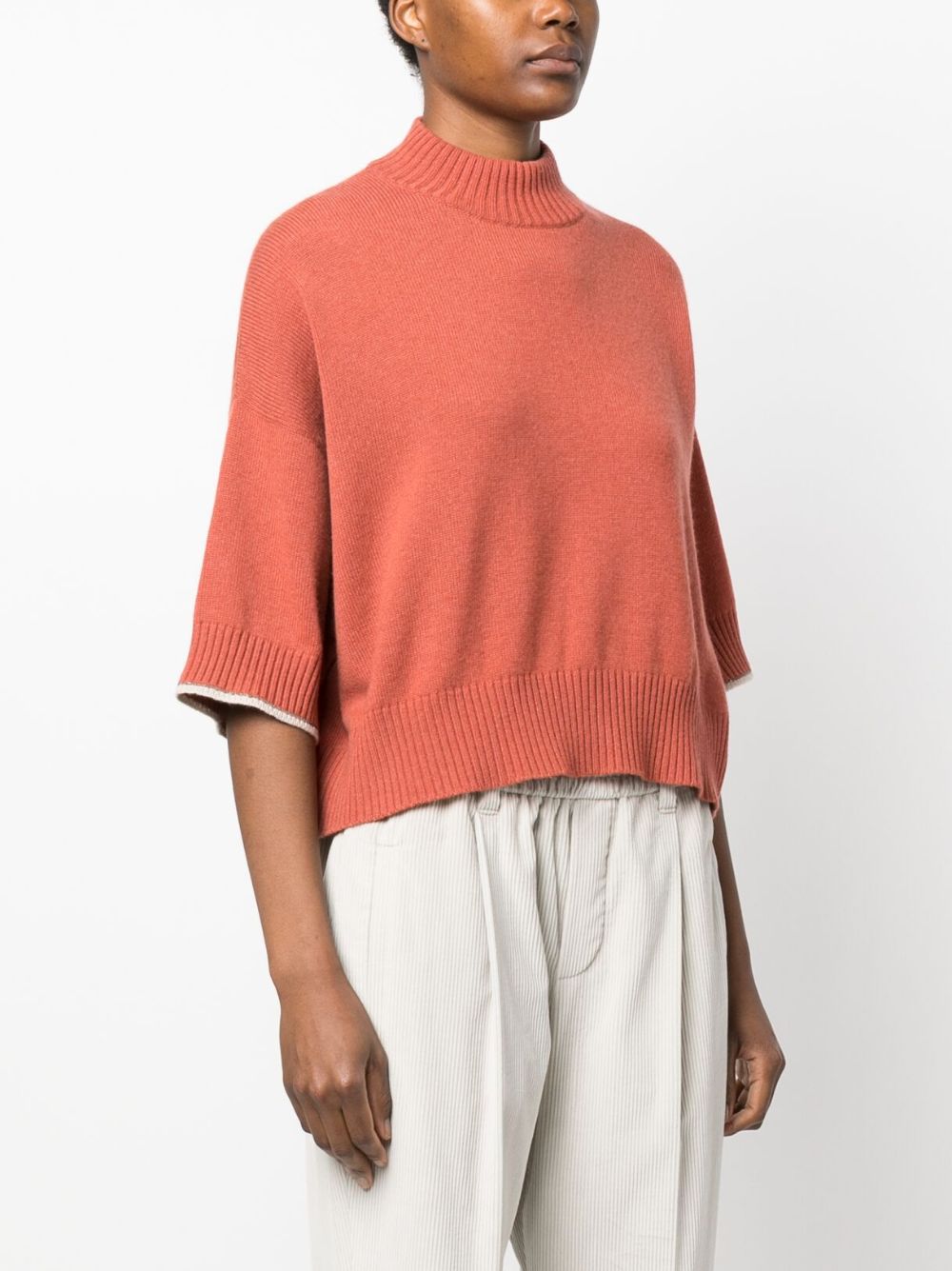 Orange roll hotsell neck top