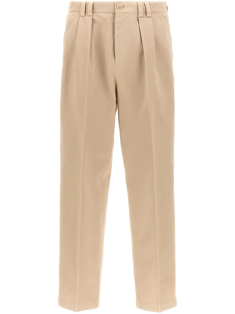 Brunello Cucinelli Halbhohe Tapered-Hose | Nude | Image 1