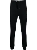 Balmain logo-print ribbed track pants - Black