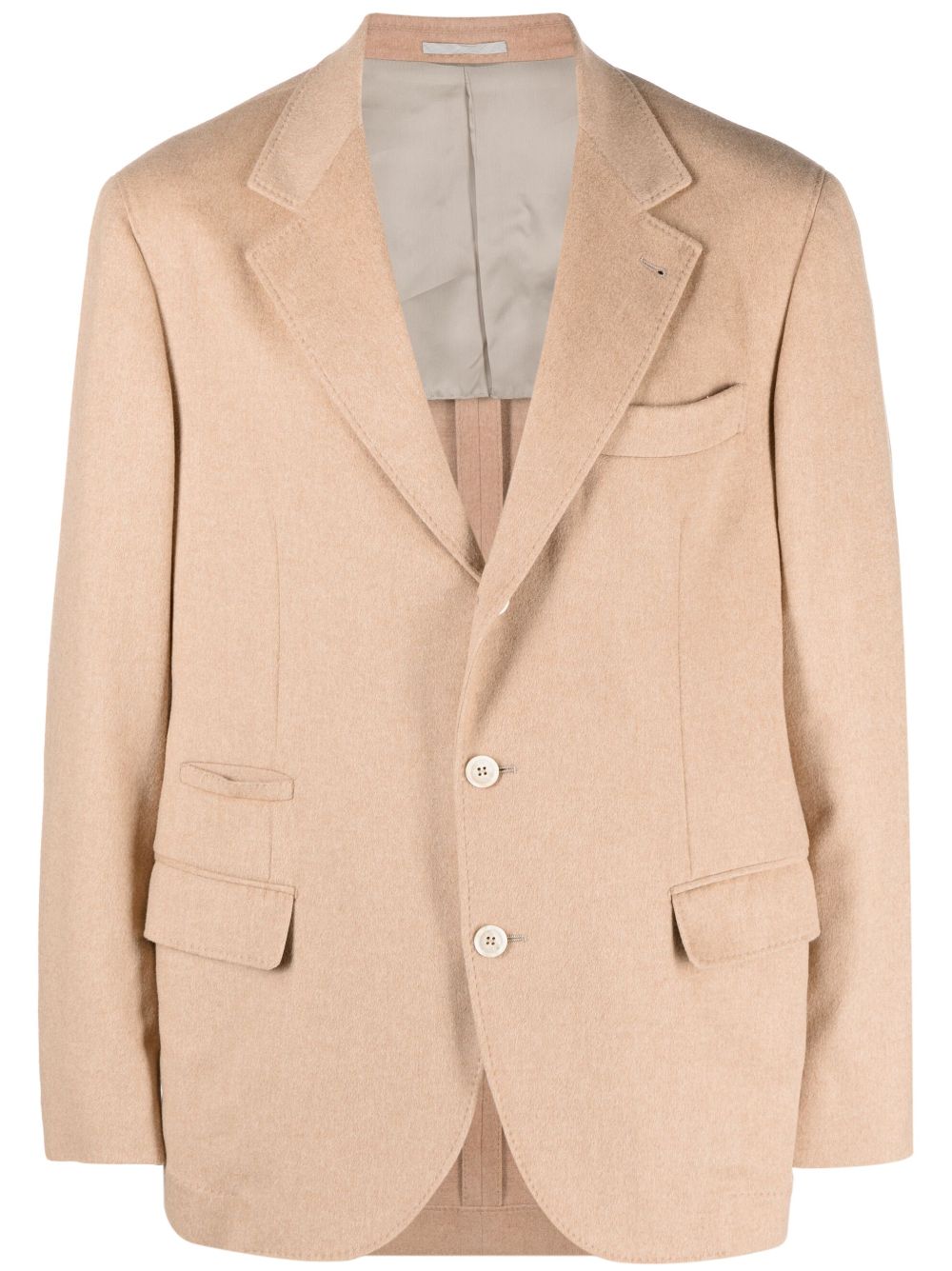 Brunello Cucinelli tailored single-breasted blazer - Neutrals