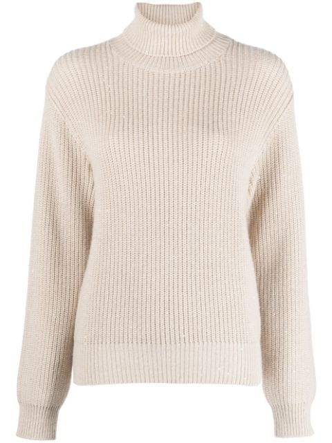 Brunello Cucinelli chunky-knit roll-neck jumper Women