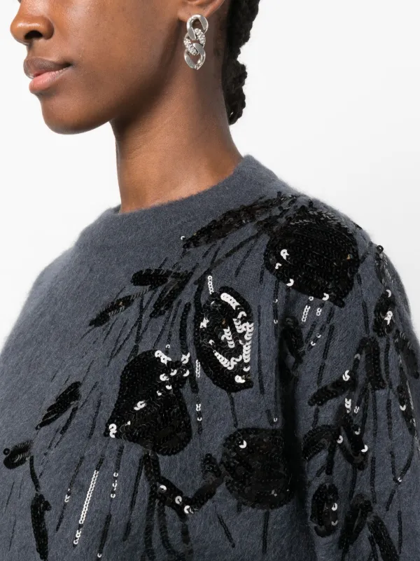 Zara black 2025 sequin jumper