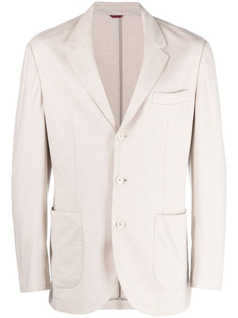 Brunello Cucinelli single-breasted cashmere jersey blazer Men