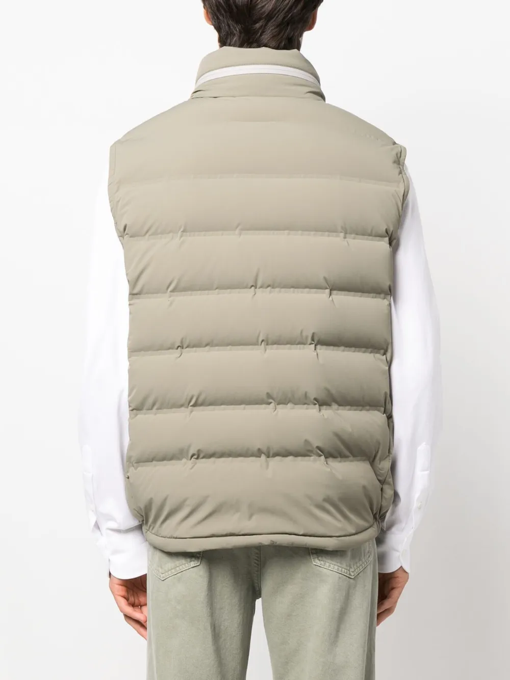 Brunello Cucinelli Bodywarmer met capuchon Groen