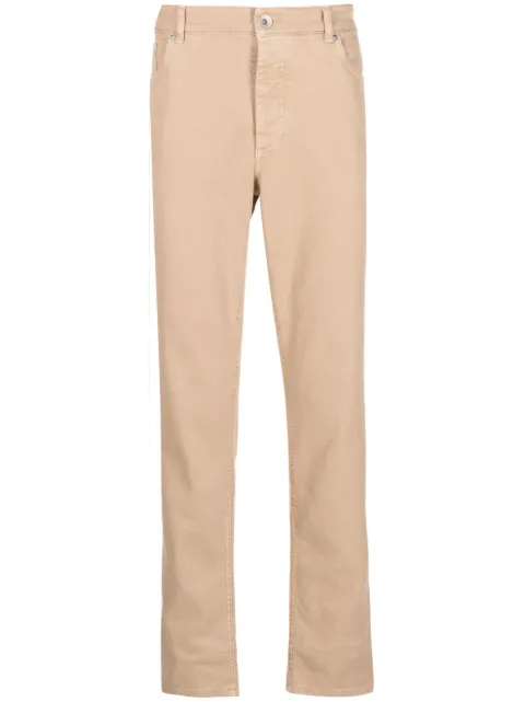 Brunello Cucinelli garment-dye straight-leg jeans