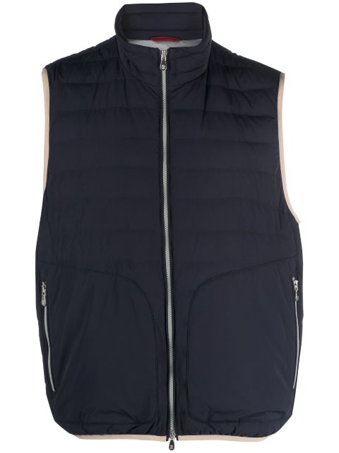 Brunello Cucinelli padded zip-up vest Men