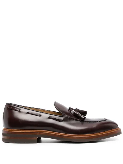 Brunello Cucinelli tassel-detail leather loafers