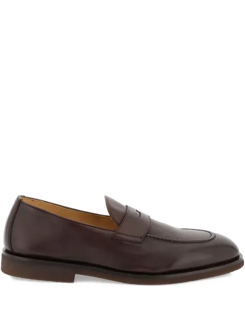 Brunello Cucinelli mocassins en cuir à fini poli