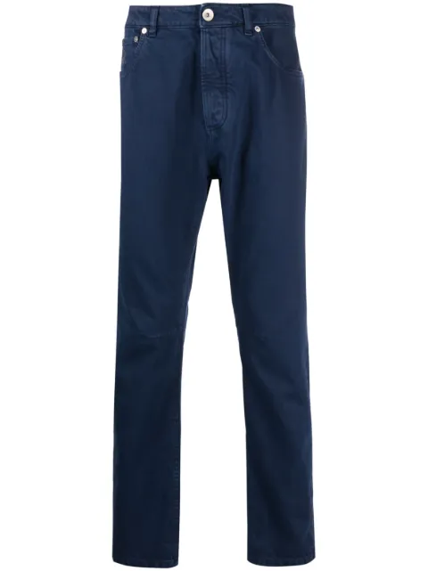 Brunello Cucinelli jean en coton à coupe slim