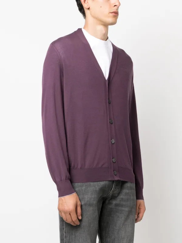 Mens 2025 purple cardigan