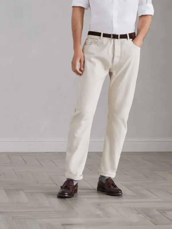 【BRUNELLO CUCINELLI】ミッドライズ ストレートジーンズ Brunello Cucinelli ミッドライズ ストレートジーンズ