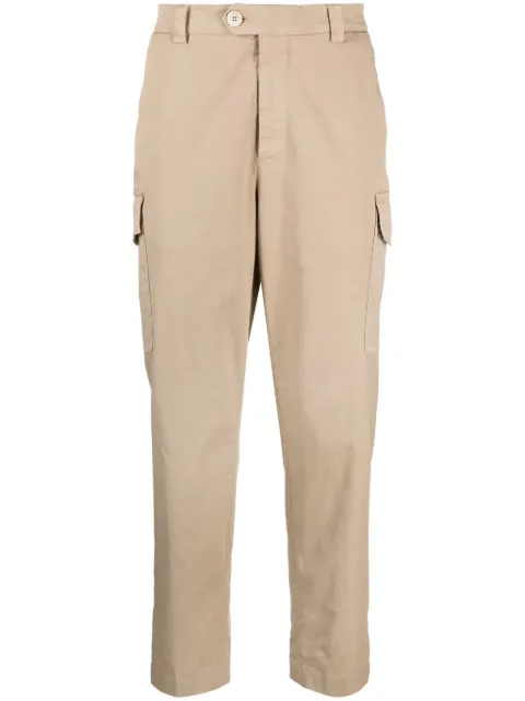 Brunello Cucinelli pantalones cargo con diseño recto
