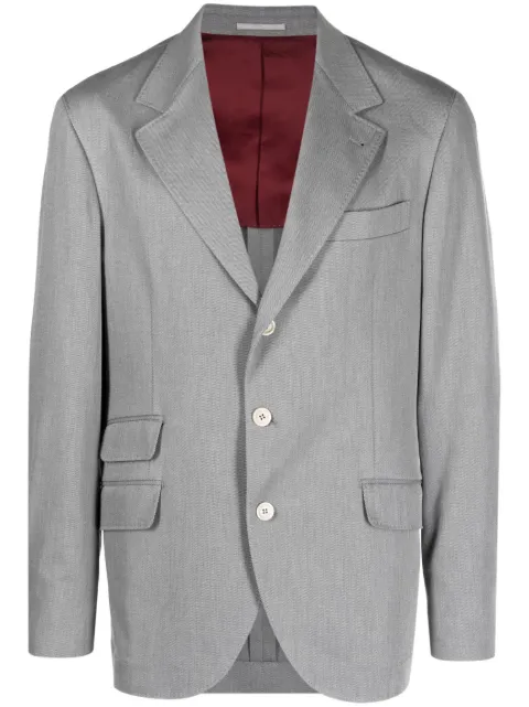 Brunello Cucinelli single-breasted cotton blazer