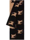 Burberry Equestrian Knight-motif jacquard scarf - Brown