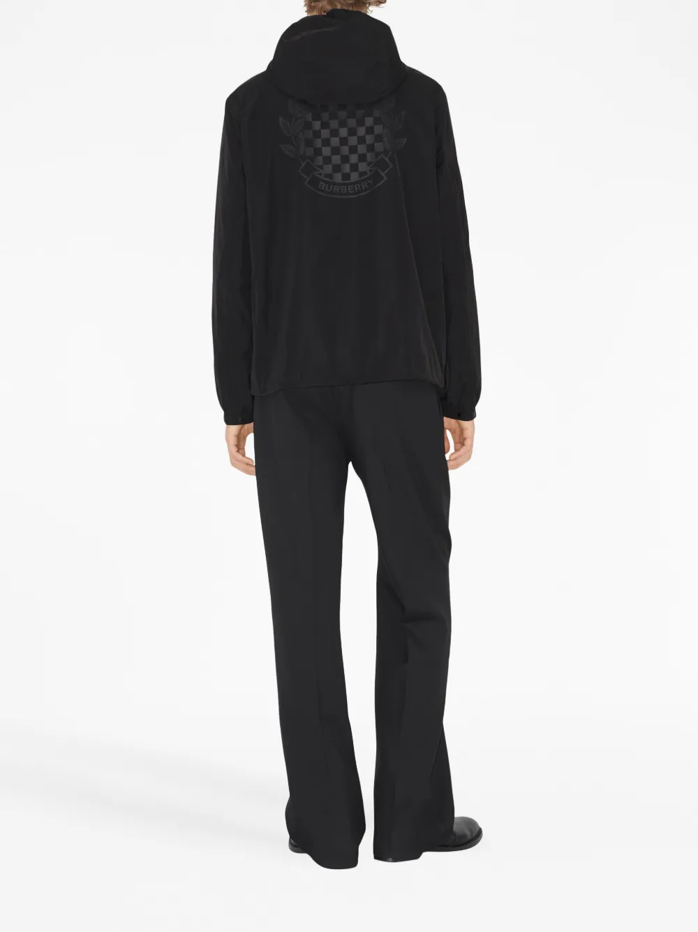 Burberry Hoodie met logoprint Zwart