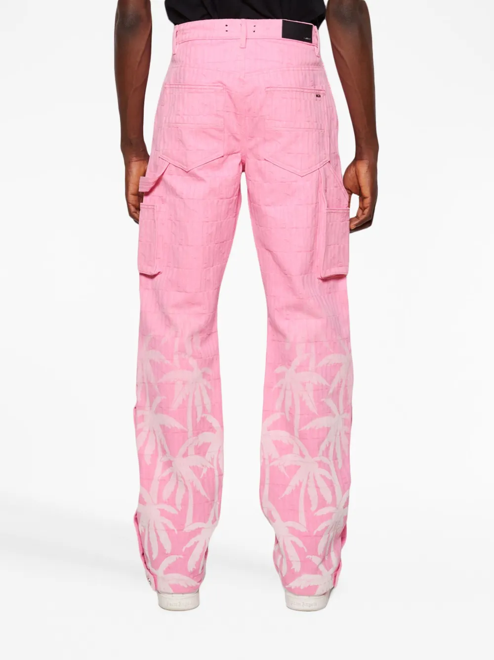 Shop Amiri X The Webster Palm Tree Carpenter Jeans In Pink