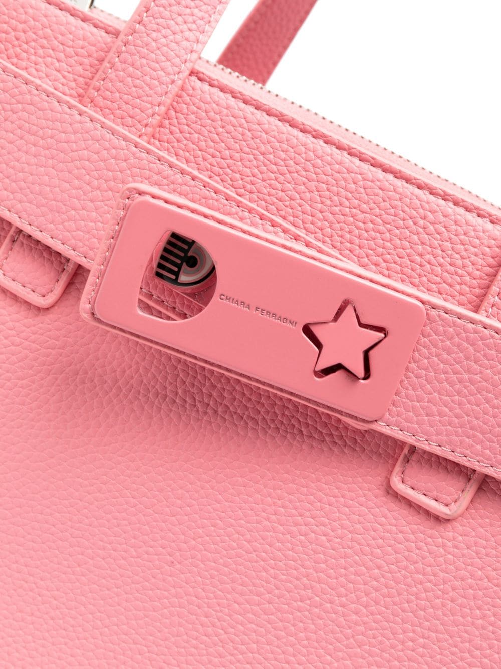 CHIARA FERRAGNI WALLET CLUTCH BAG EYE STAR LOCK Woman Peach