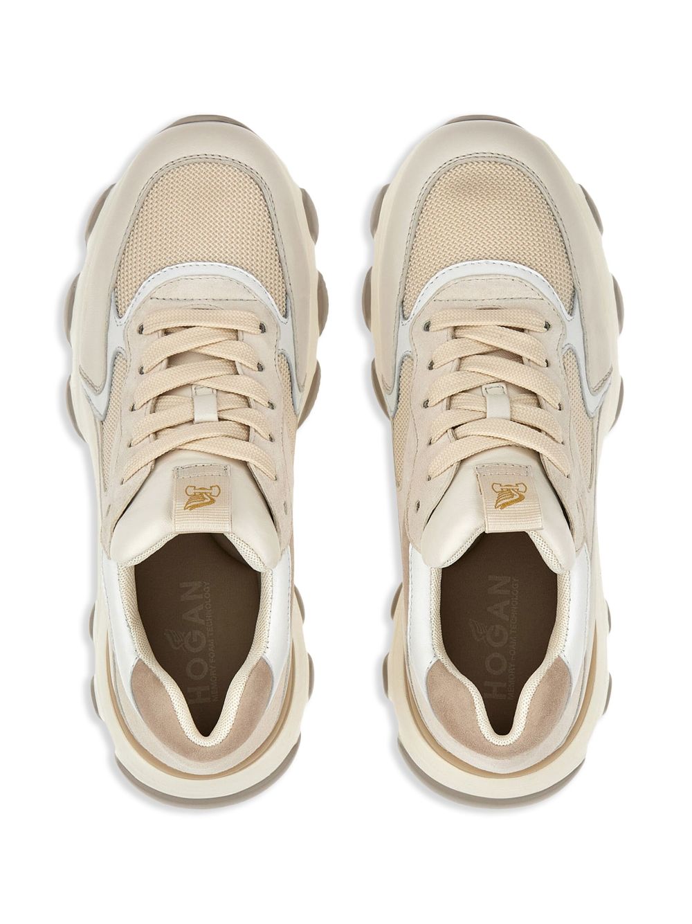 Shop Hogan Hyperactive Low-top Sneakers In Neutrals