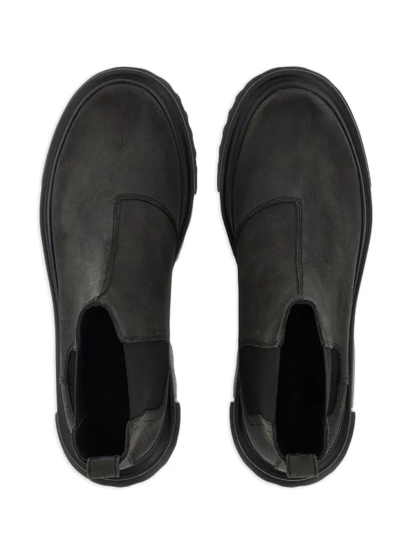 【Hogan】スエード Chelseaブーツ Chelsea Ankle Boots Hogan H673 BLACK for Man