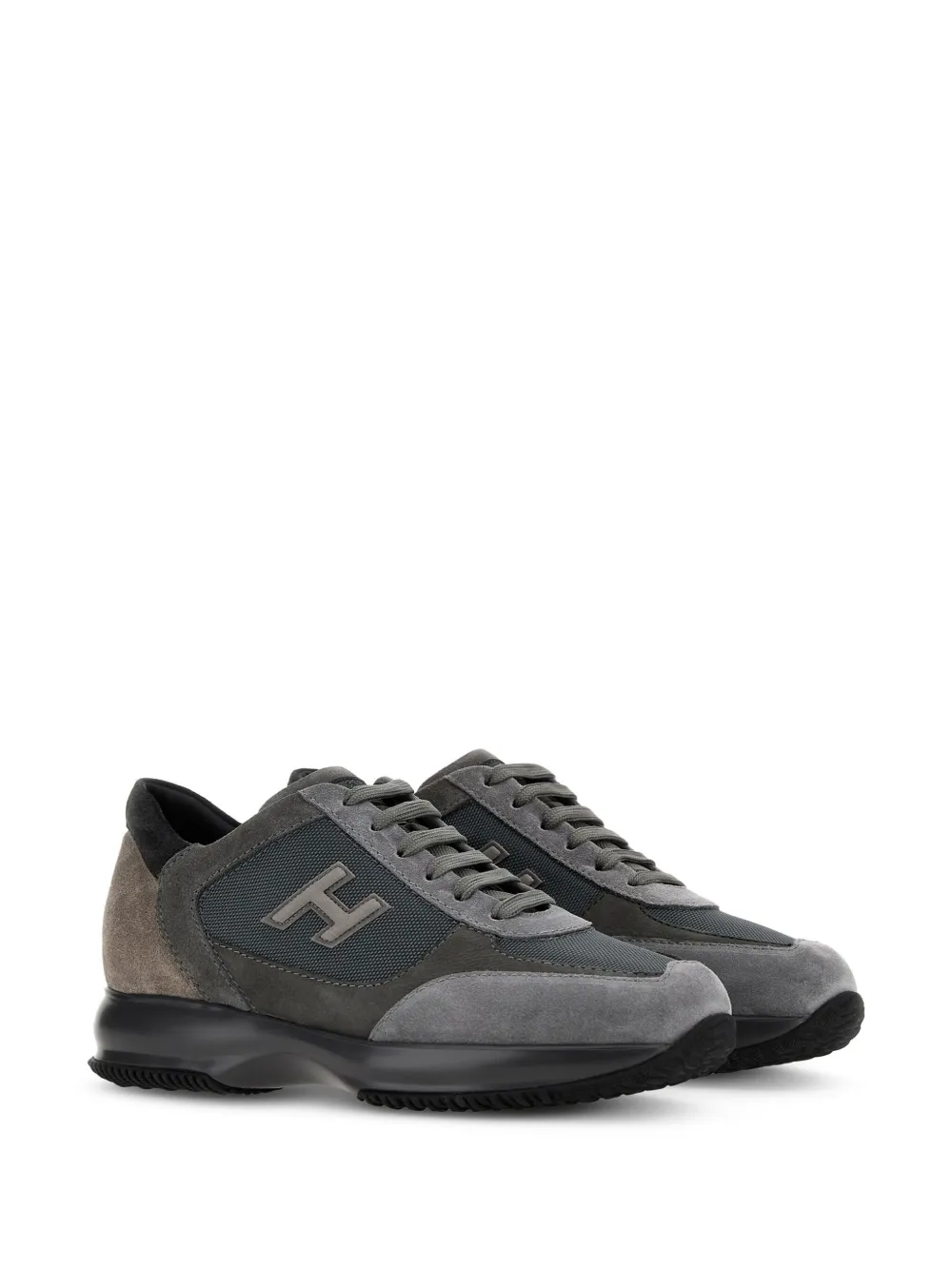 Shop Hogan Interactive Low-top Sneakers In Grey