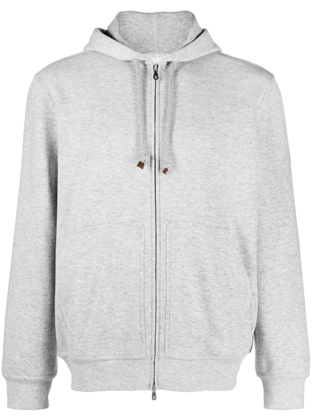 Brunello Cucinelli Cardigan Sweatshirt In Grey