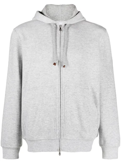 Brunello Cucinelli zip-up drawstring hoodie