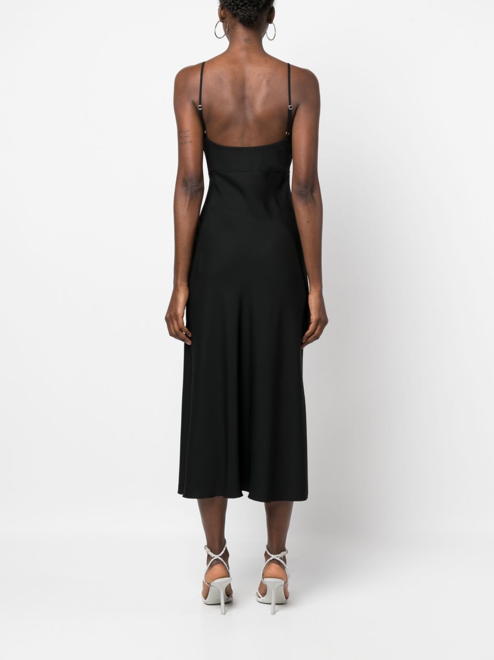 Nissa Embellished Trim Midi Dress Farfetch