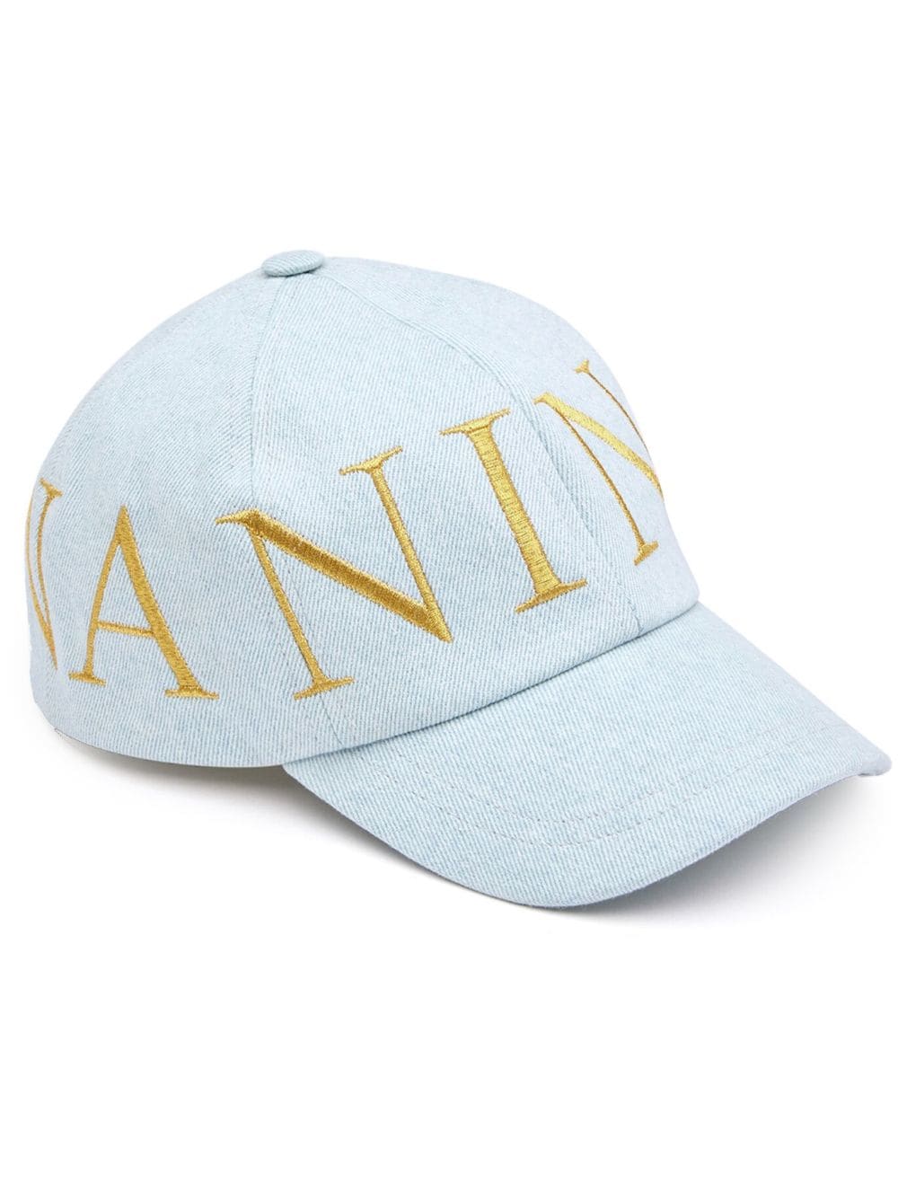 Nina Ricci logo-embroidered cotton cap - Blue
