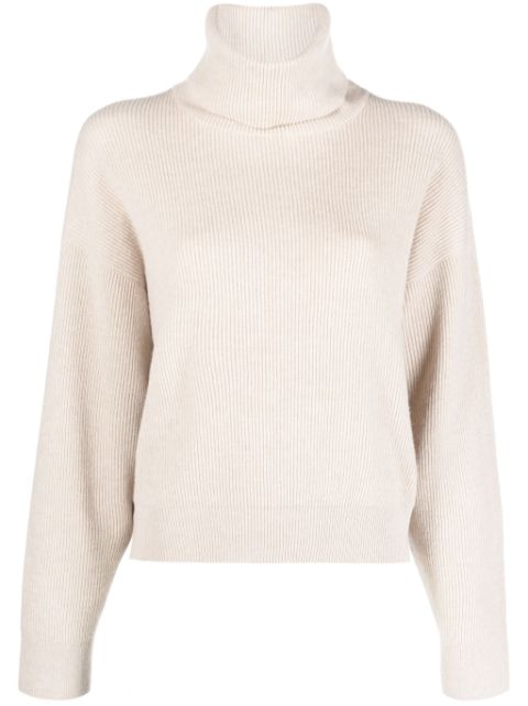 Brunello Cucinelli ribbed-knit wool-blend jumper Women