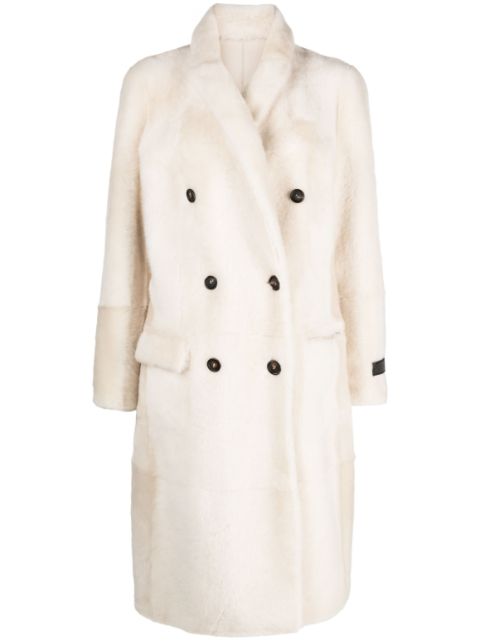 Brunello Cucinelli brushed Monili coat Women